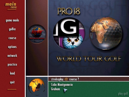 Pro 18 World Tour Golf Disc 1-2 Microsoft Windows PC CD-PC Gamez USA