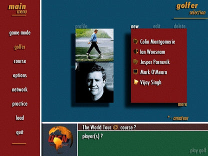 Pro 18 World Tour Golf Disc 1-2 Microsoft Windows PC CD-PC Gamez USA