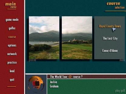 Pro 18 World Tour Golf Disc 1-2 Microsoft Windows PC CD-PC Gamez USA