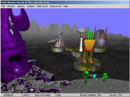 Math Blaster Episode 2 - Secret of the Lost City Microsoft Windows PC CD-PC Gamez USA