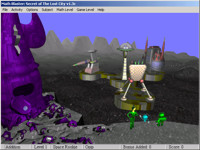 Math Blaster Episode 2 - Secret of the Lost City Microsoft Windows PC CD-PC Gamez USA