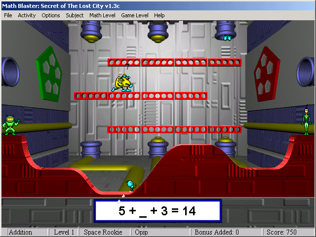 Math Blaster Episode 2 - Secret of the Lost City Microsoft Windows PC CD-PC Gamez USA