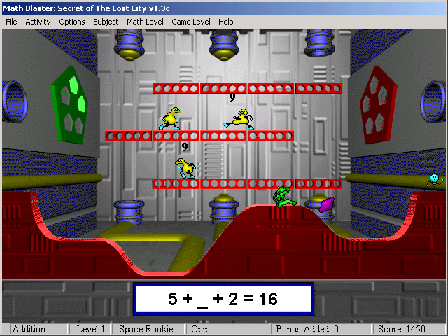 Math Blaster Episode 2 - Secret of the Lost City Microsoft Windows PC CD-PC Gamez USA