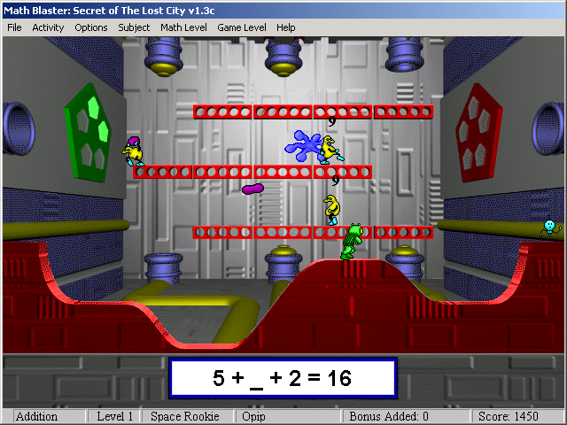 Math Blaster Episode 2 - Secret of the Lost City Microsoft Windows PC CD-PC Gamez USA