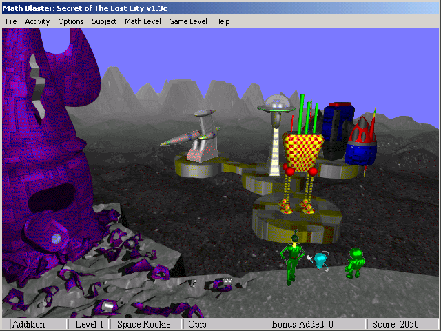 Math Blaster Episode 2 - Secret of the Lost City Microsoft Windows PC CD-PC Gamez USA