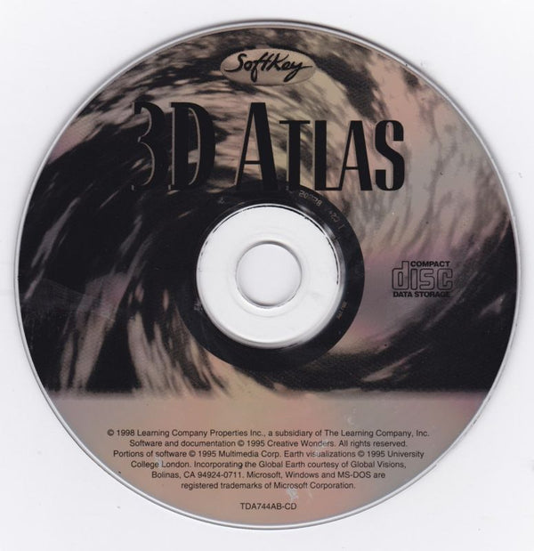 3D Atlas Microsoft Windows 3.X CD by PC Gamez USA