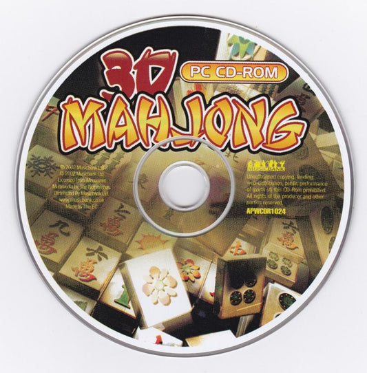 3D Mahjong Microsoft Windows PC CD-PC Gamez USA