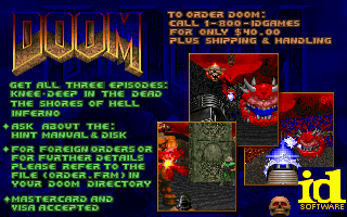 Doom Microsoft Windows PC CD-PC Gamez USA