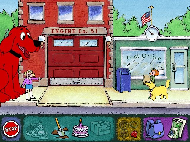 Clifford the Big Red Dog Thinking Adventures Scholastic 2000 Microsoft Windows PC CD-PC Gamez USA