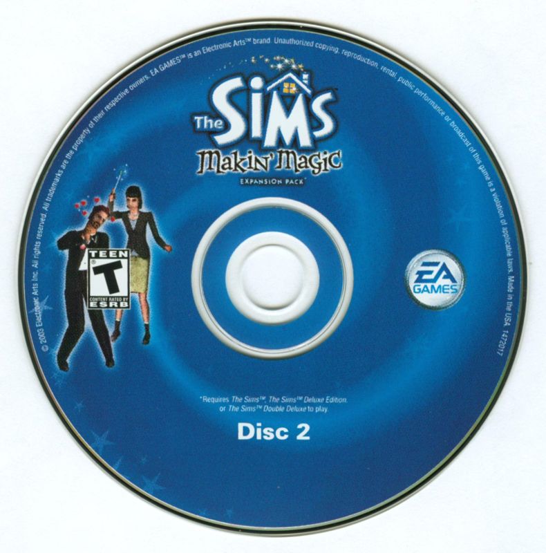 The Sims Makin' Magic Expansion Pack Disc 1-2 Microsoft Windows PC CD-PC Gamez USA
