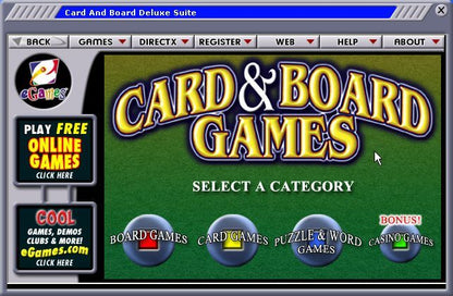 CARD & BOARD DELUXE SUITE Disc 1-2 Microsoft Windows PC CD-PC Gamez USA