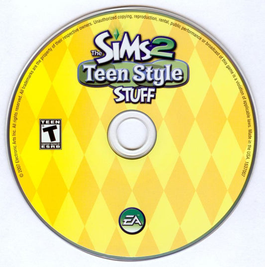The Sims 2 Teen Style Stuff Microsoft Windows PC CD-PC Gamez USA
