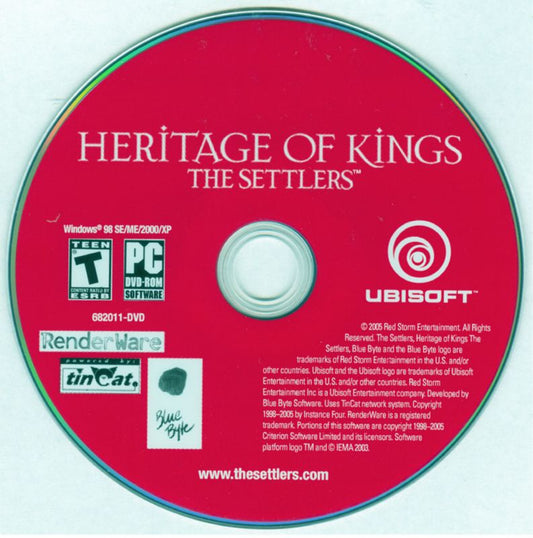 The Settlers Heritage Of Kings Gold Edition Microsoft Windows PC CD-PC Gamez USA