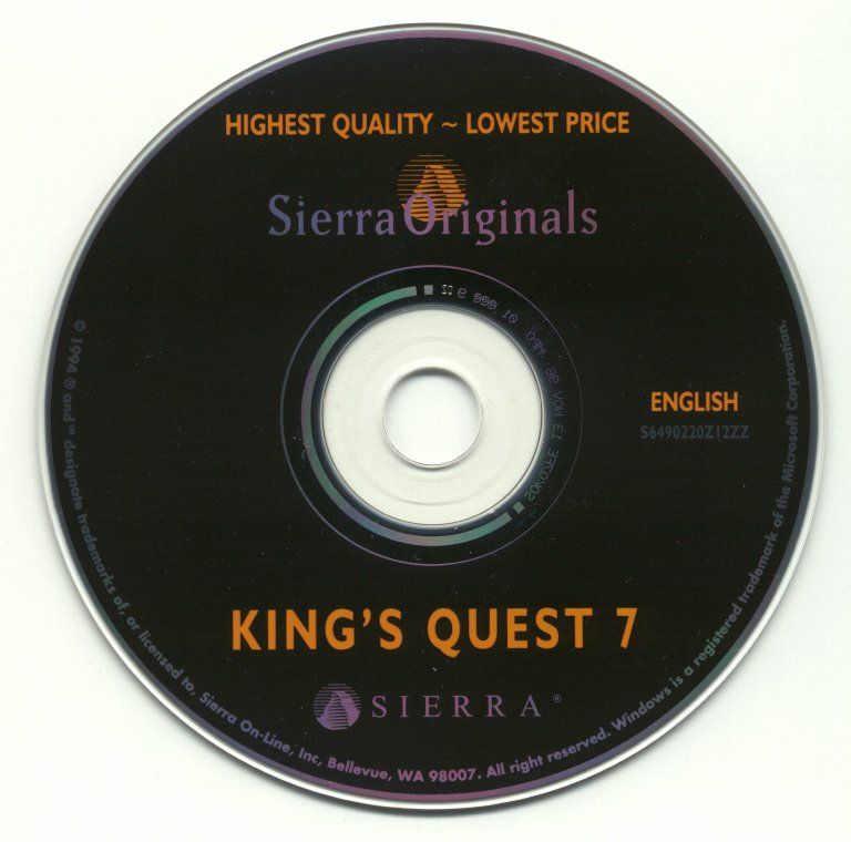 Roberta Williams' King's Quest VII The Princeless Bride Microsoft Windows PC CD-PC Gamez USA