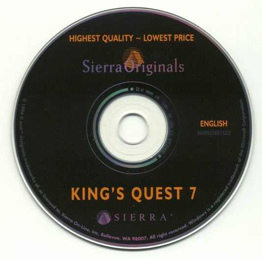 Roberta Williams' King's Quest VII The Princeless Bride Microsoft Windows PC CD-PC Gamez USA