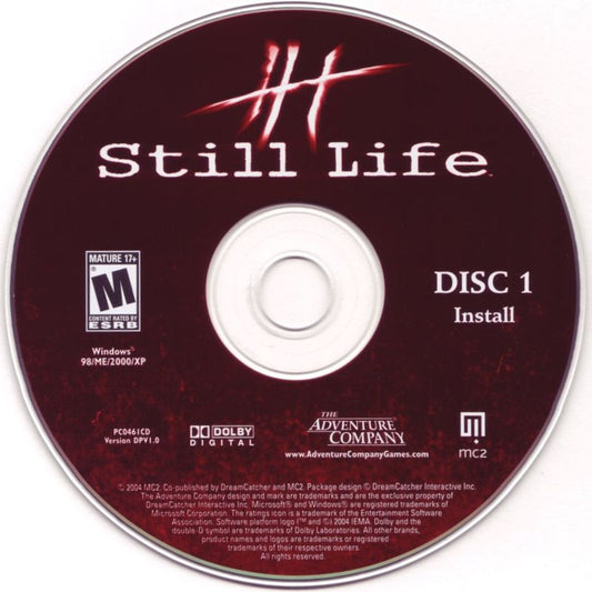 Still Life Disc 1-2 Microsoft Windows PC CD-PC Gamez USA