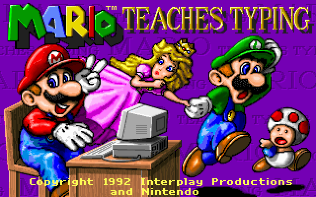 Mario Teaches Typing Microsoft Windows PC CD-PC Gamez USA