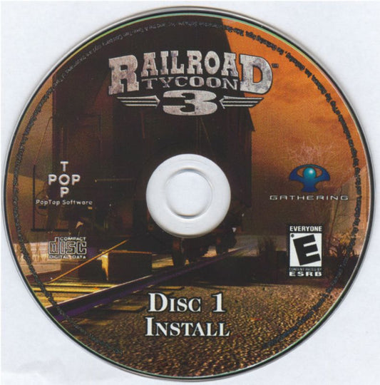 Railroad Tycoon 3 Disc 1-2 Microsoft Windows PC CD-PC Gamez USA