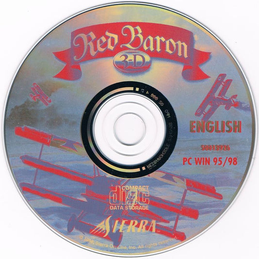 Red Baron 3-D Microsoft Windows PC CD-PC Gamez USA