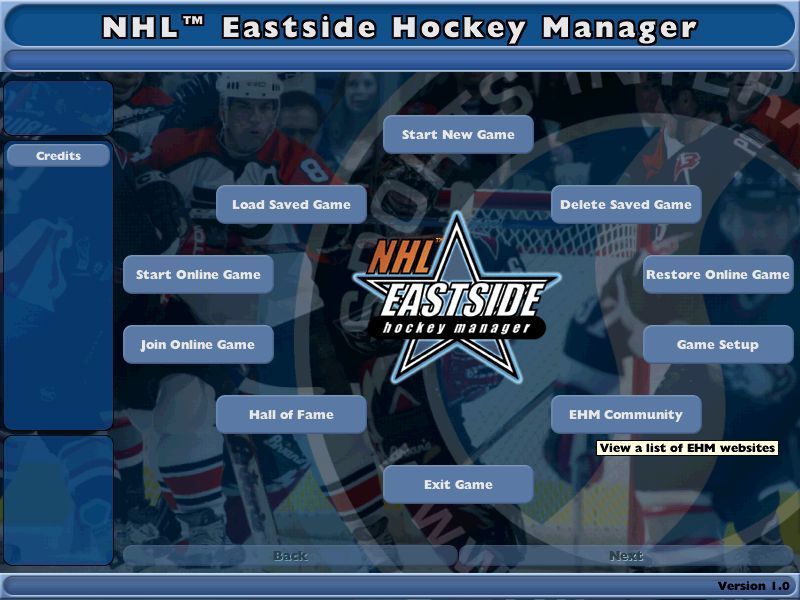 NHL Eastside Hockey Manager Microsoft Windows PC CD-PC Gamez USA