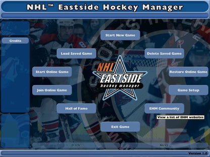 NHL Eastside Hockey Manager Microsoft Windows PC CD-PC Gamez USA