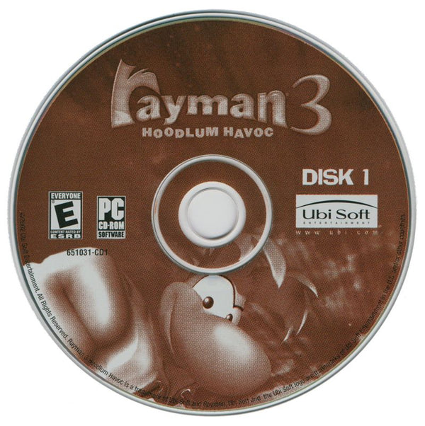 Rayman 3 Hoodlum Havoc Disc 1-3 Microsoft Windows PC CD-PC Gamez USA