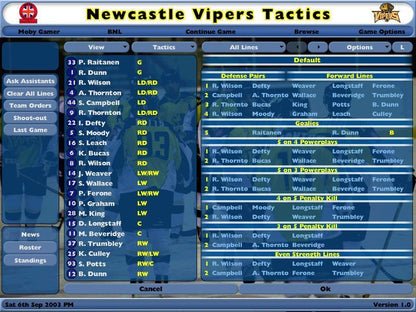 NHL Eastside Hockey Manager Microsoft Windows PC CD-PC Gamez USA