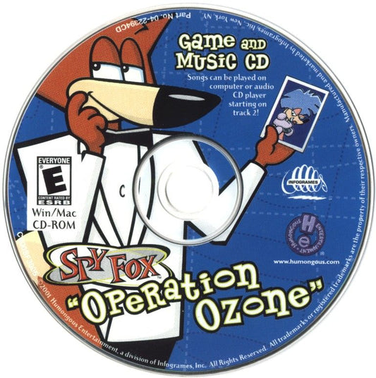 Spy Fox - Operation Ozone Microsoft Windows PC CD-PC Gamez USA
