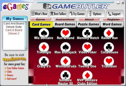 Deluxe Suite Card Board Games Disc 1-2 Microsoft Windows PC CD-PC Gamez USA