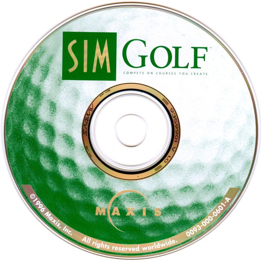 SimGolf Microsoft Windows PC CD-PC Gamez USA