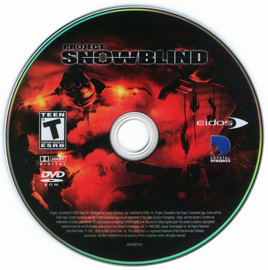 Project Snowblind Microsoft Windows PC CD-PC Gamez USA