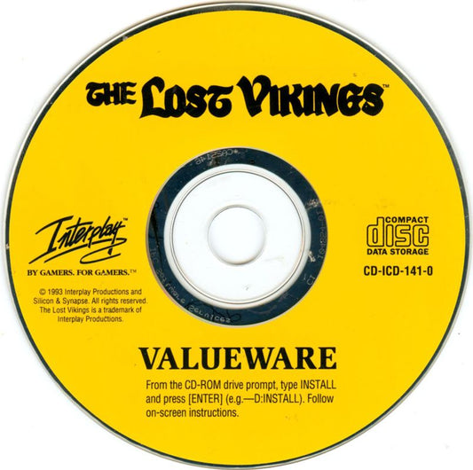 The Lost Vikings Microsoft Windows PC CD-PC Gamez USA