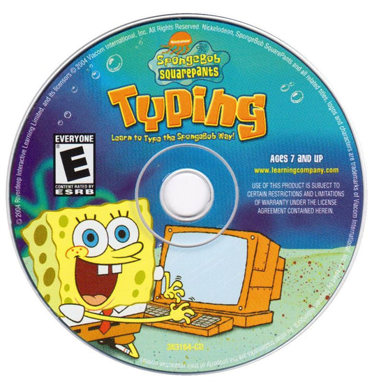 SpongeBob Typing Microsoft Windows PC CD-PC Gamez USA