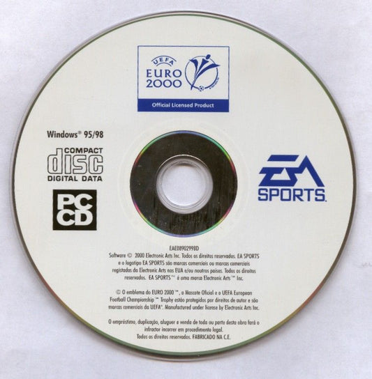 UEFA Euro 2000 Microsoft Windows PC CD-PC Gamez USA