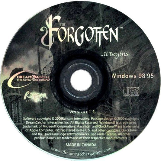 The Forgotten It Begins Microsoft Windows PC CD-PC Gamez USA