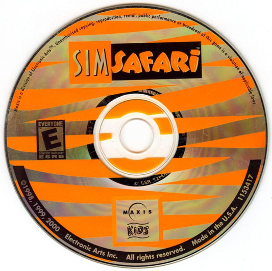 SIMSAFARI Microsoft Windows PC CD-PC Gamez USA