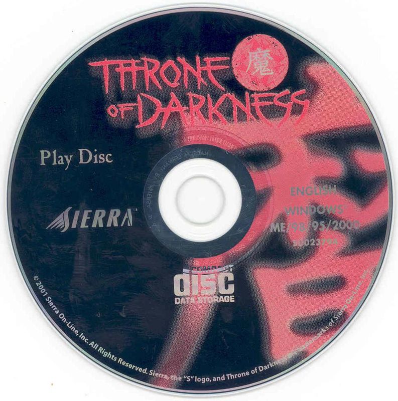 Throne of Darkness Disc 1-2 Microsoft Windows PC CD-PC Gamez USA
