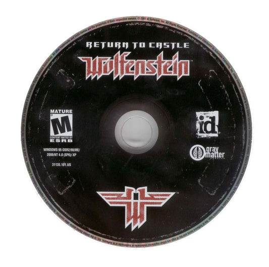 Return to Castle Wolfenstein Microsoft Windows PC CD-PC Gamez USA