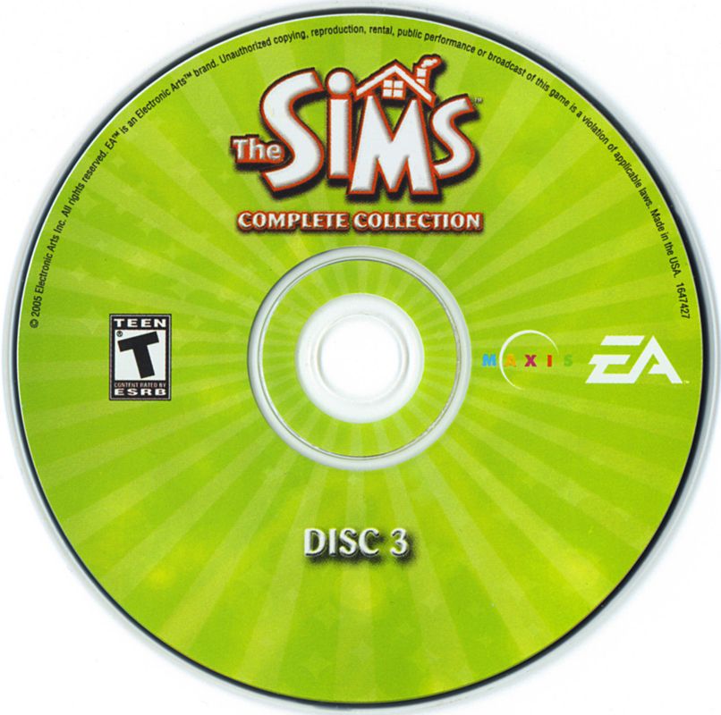 The Sims Complete Collection Disc 1-4 Microsoft Windows PC CD-PC Gamez USA