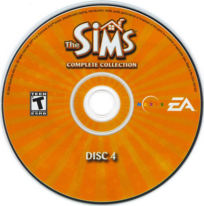 The Sims Complete Collection Disc 1-4 Microsoft Windows PC CD-PC Gamez USA