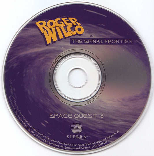 Space Quest 6 Roger Wilco The Spinal Frontier Microsoft Windows PC CD-PC Gamez USA