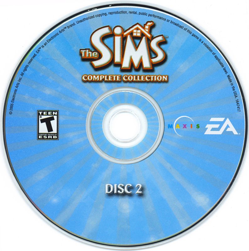 The Sims Complete Collection Disc 1-4 Microsoft Windows PC CD-PC Gamez USA