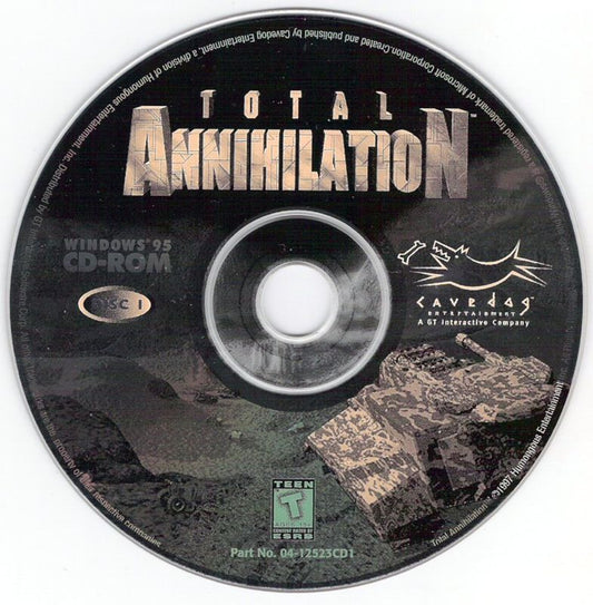 Total Annihilation Disc 1-2 Microsoft Windows PC CD-PC Gamez USA