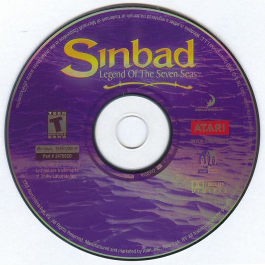 Sinbad Legend of The Seven Seas Microsoft Windows PC CD-PC Gamez USA