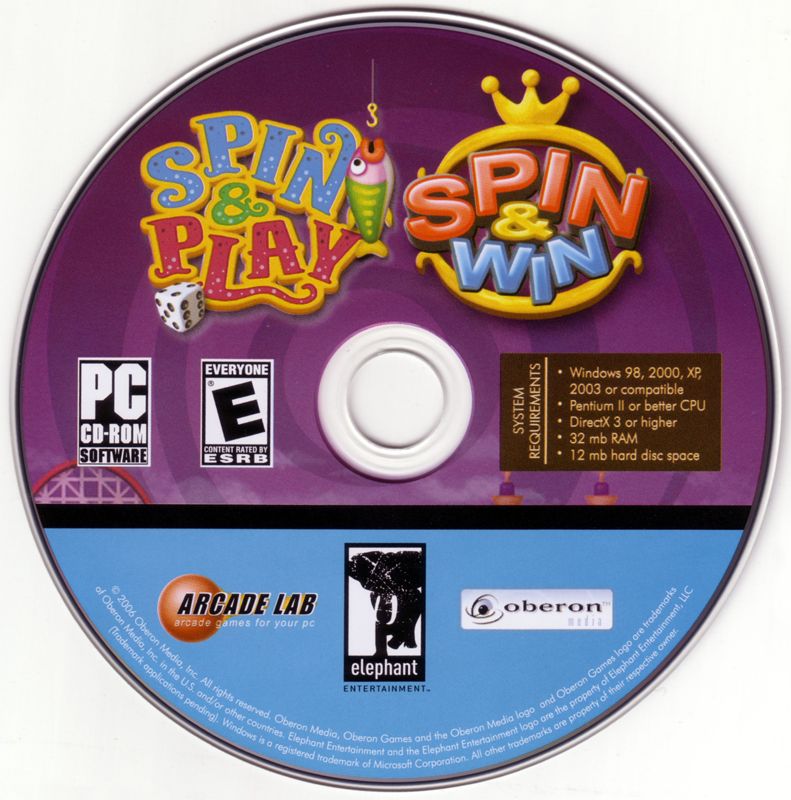 Spin-Win Microsoft Windows PC CD-PC Gamez USA