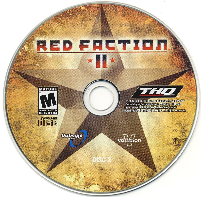 Red Faction II Disc 1-2 Microsoft Windows PC CD-PC Gamez USA