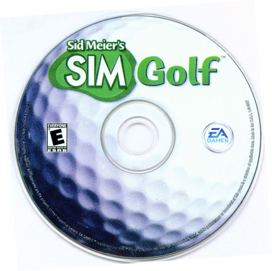 Sid Meier's SIMGOLF Microsoft Windows PC CD-PC Gamez USA