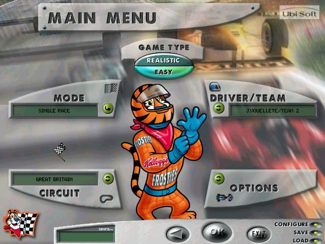 Kelloggs Frosties Grand Prix Disc 1-4 Microsoft Windows PC CD-PC Gamez USA