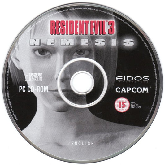 Resident Evil 3 Nemesis Microsoft Windows PC CD-PC Gamez USA