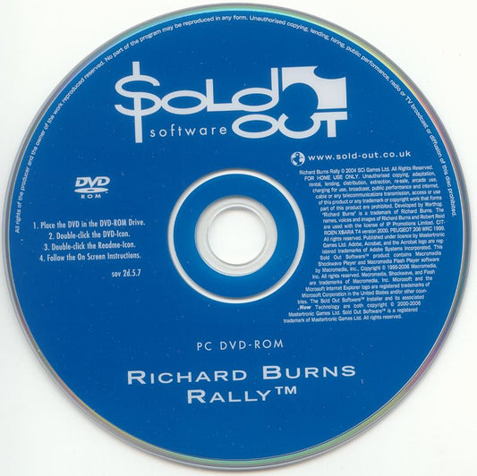Richard Burns Rally Microsoft Windows PC CD-PC Gamez USA